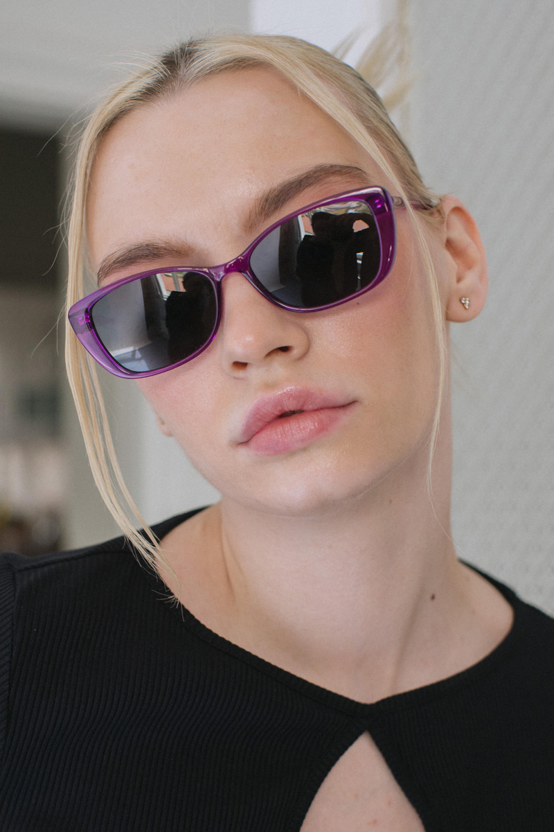 Charmian Black Purple Güneş Gözlüğü