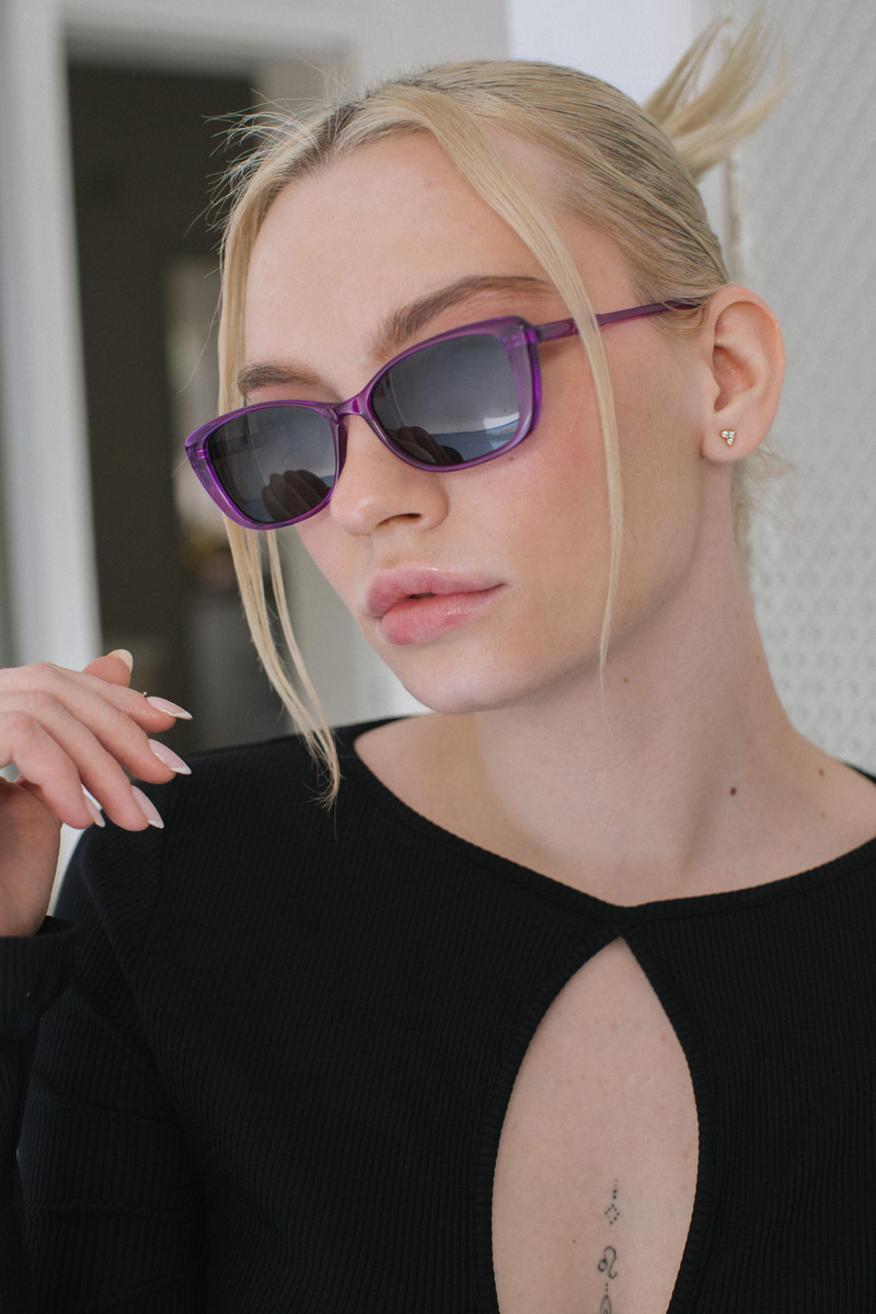 Charmian Black Purple Güneş Gözlüğü