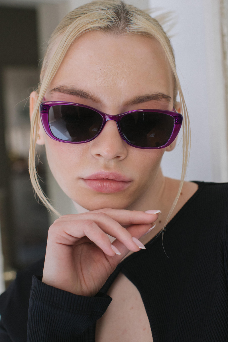 Charmian Black Purple Güneş Gözlüğü