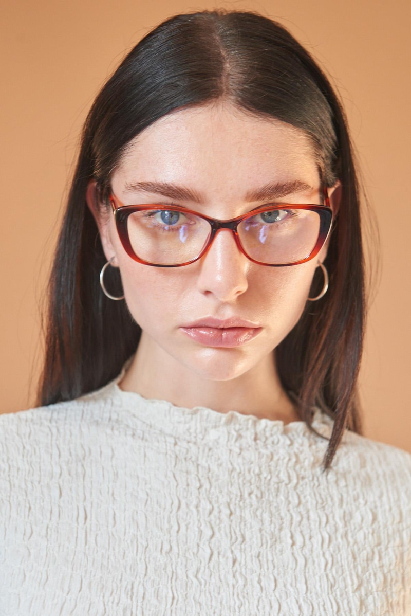 Charmian Vintage Leopard Mavi Işık Koruyucu Gözlük