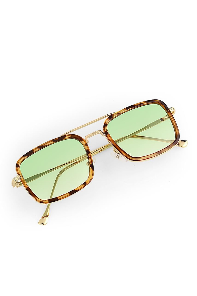 Claude Bright Leopard Green Güneş Gözlüğü