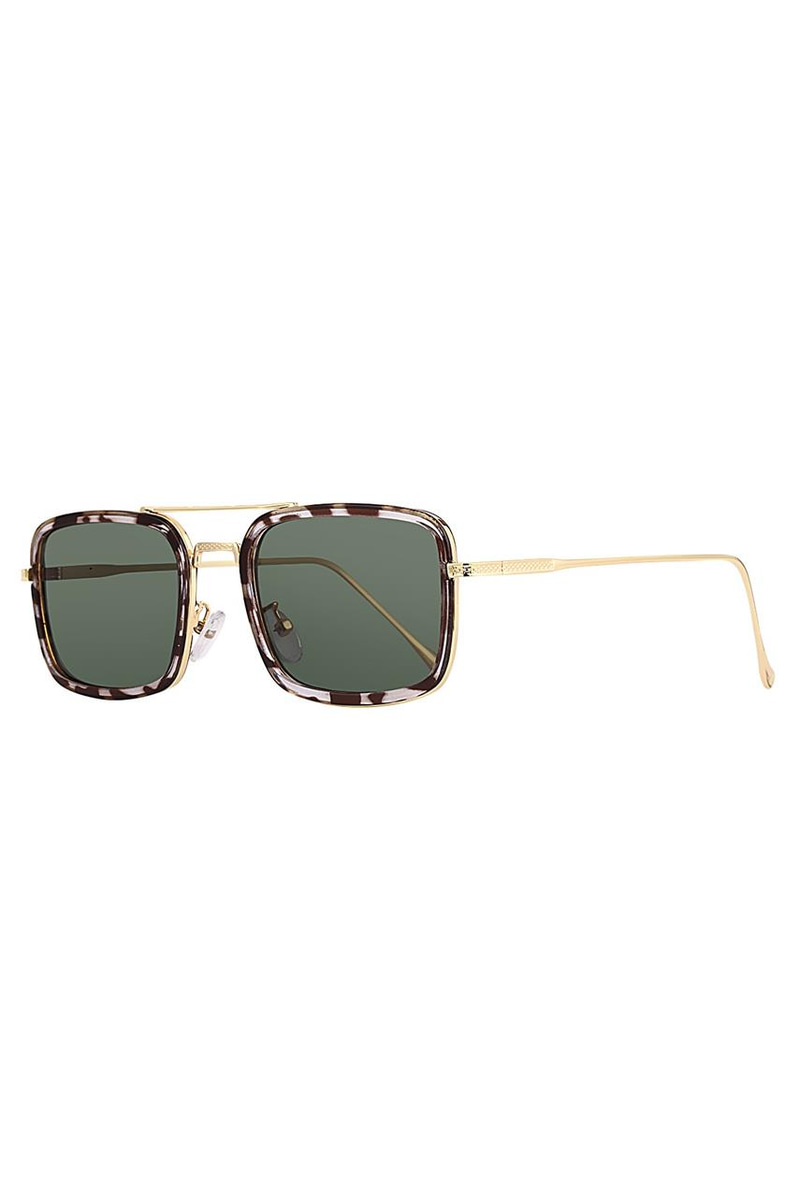 Claude Gold Leopard Green Güneş Gözlüğü