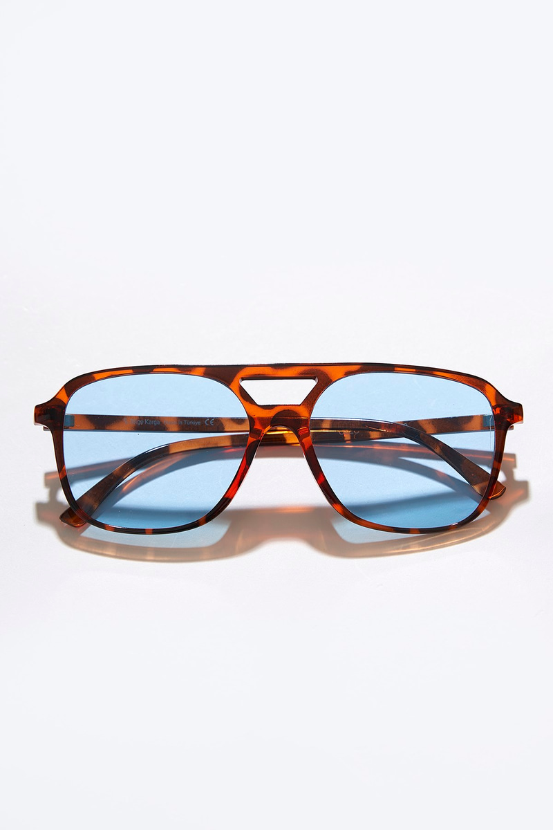 Cleo Leopard Blue Erkek Güneş Gözlüğü