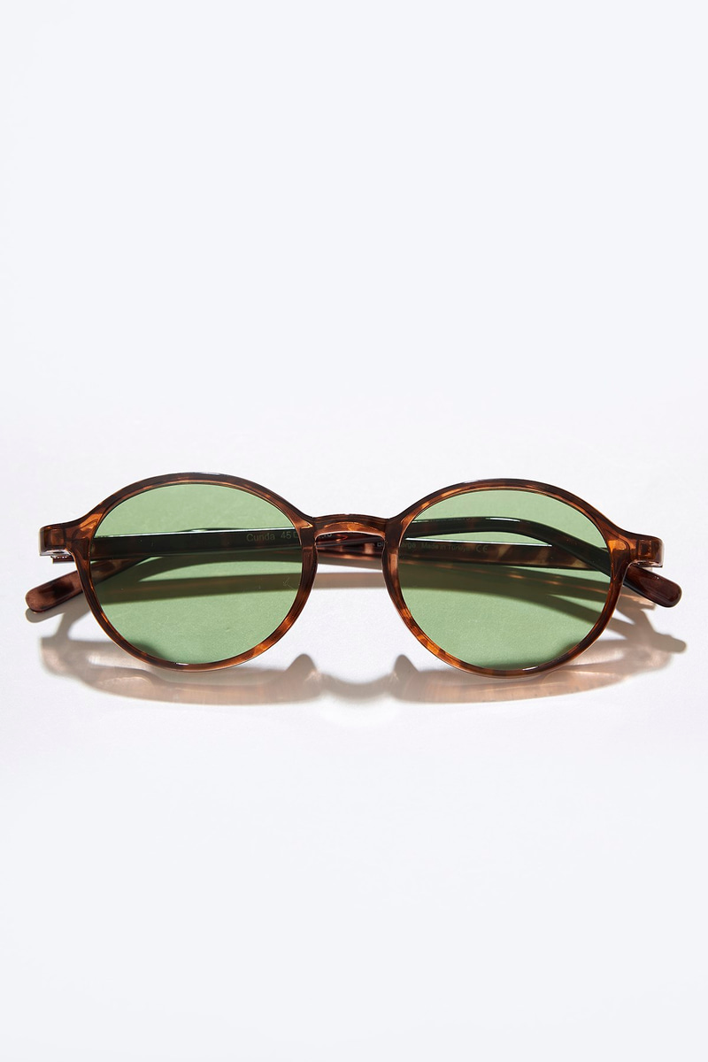 Cunda Leopard Green Güneş Gözlüğü
