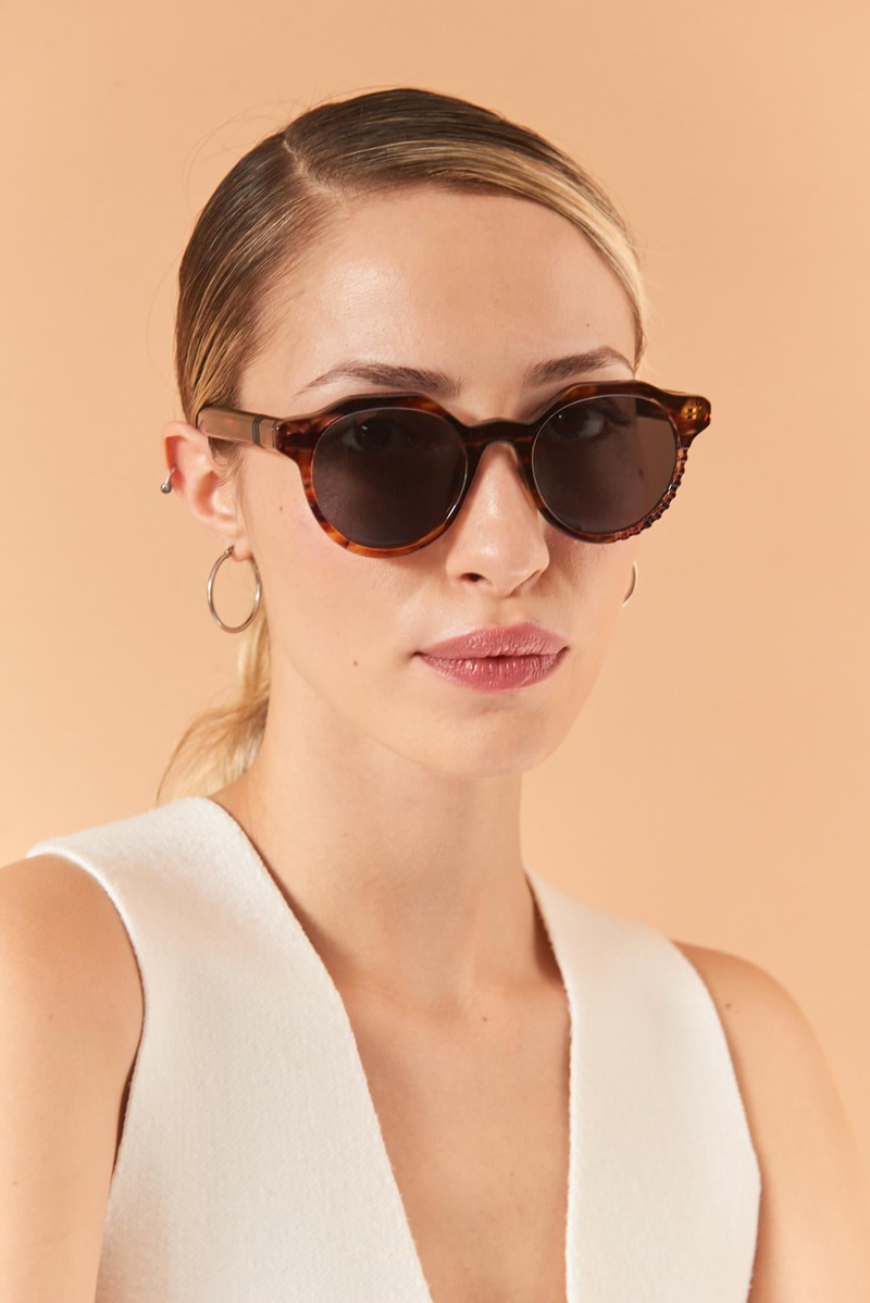 Daisy Leopard Brown Güneş Gözlüğü