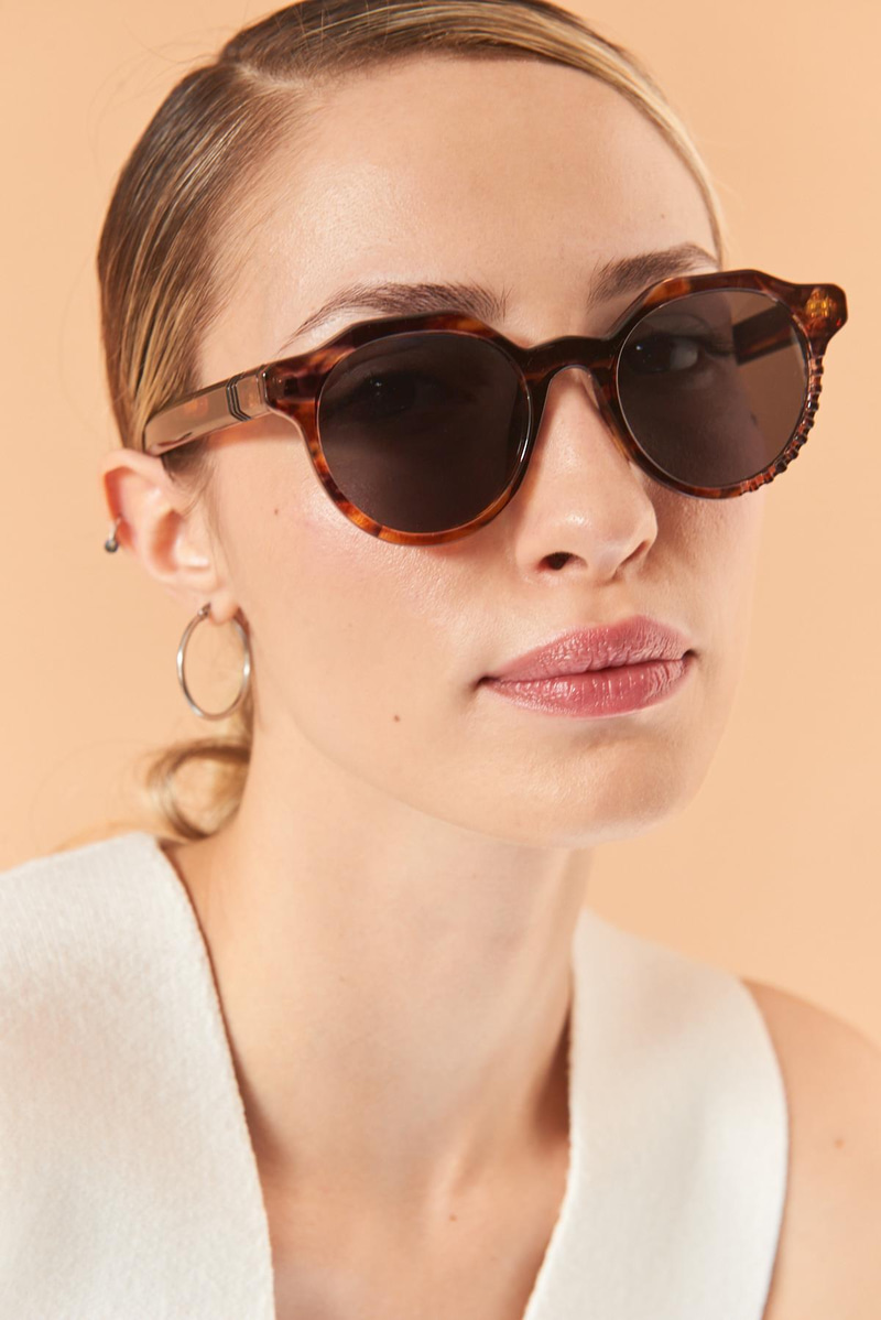 Daisy Leopard Brown Güneş Gözlüğü