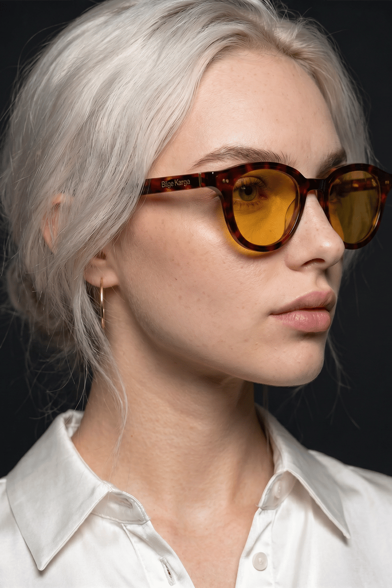 Delvora Leopard Yellow Güneş Gözlüğü