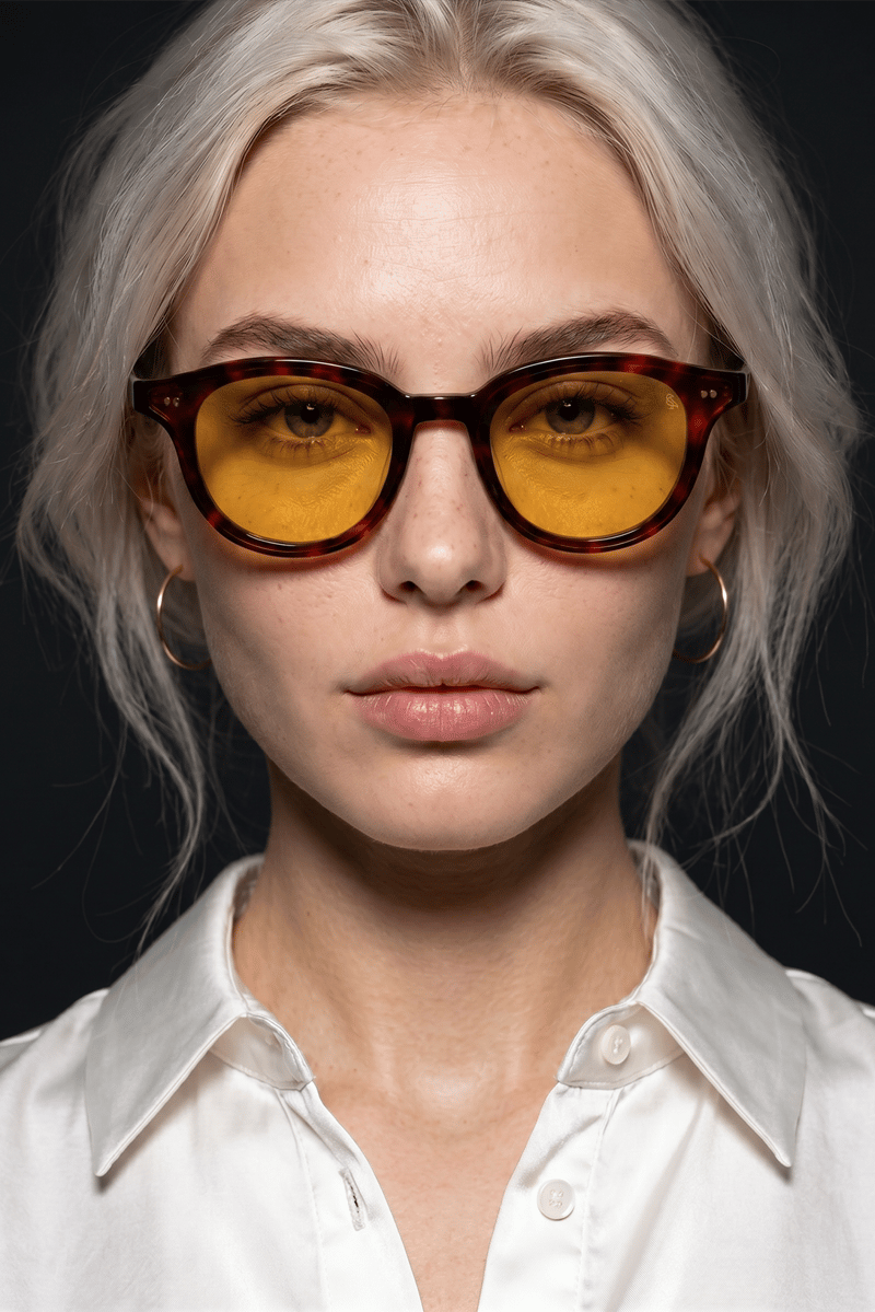 Delvora Leopard Yellow Güneş Gözlüğü