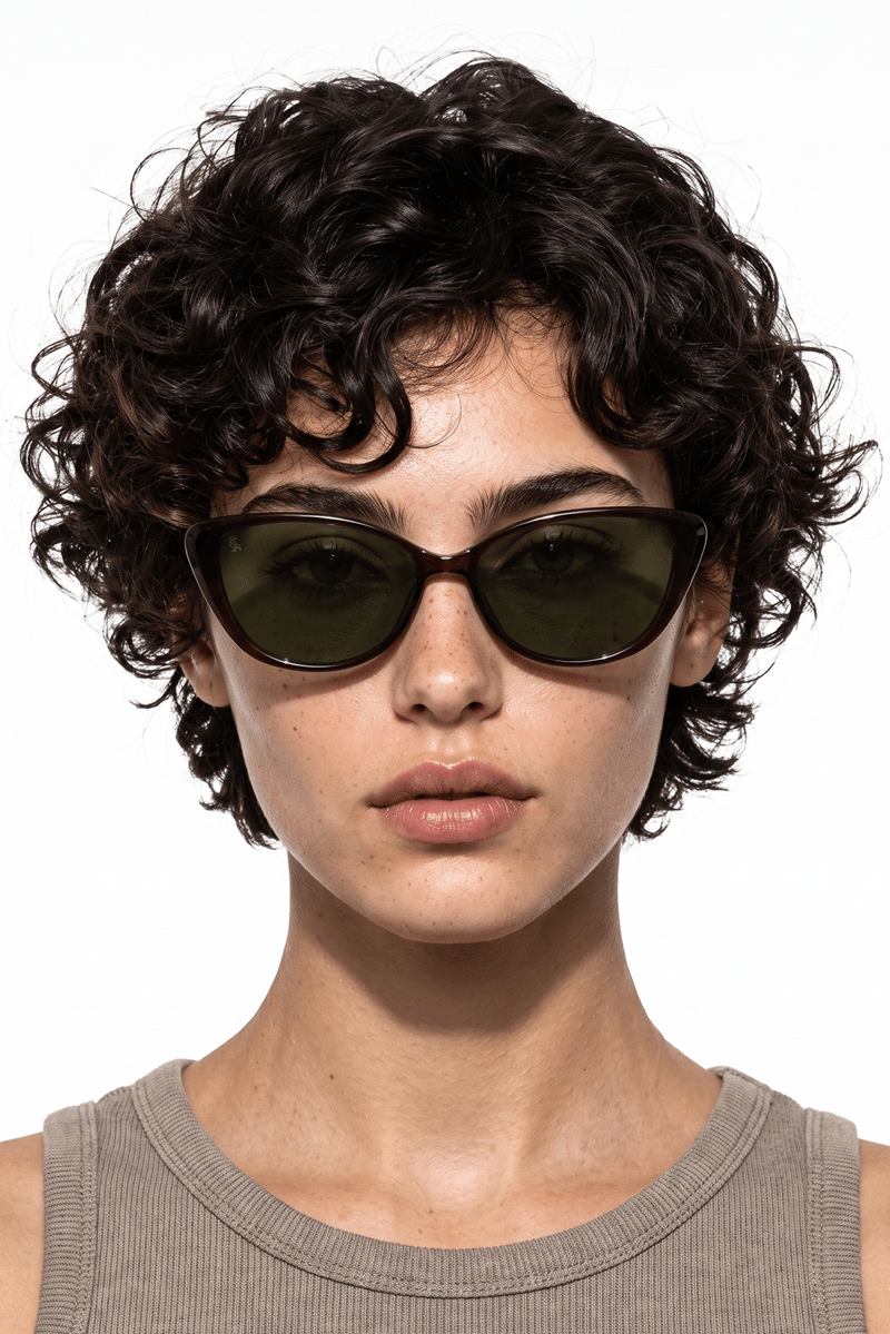 Desa Dark Brown Green Güneş Gözlüğü