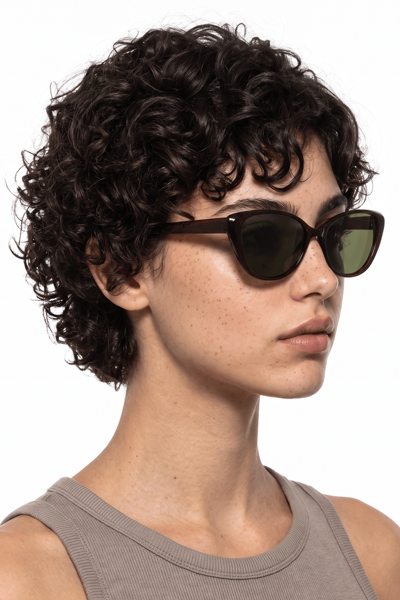 Desa Dark Brown Green Güneş Gözlüğü