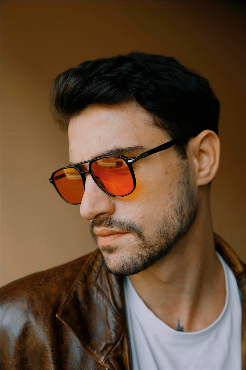 Dilhiara Black Orange Erkek Güneş Gözlüğü