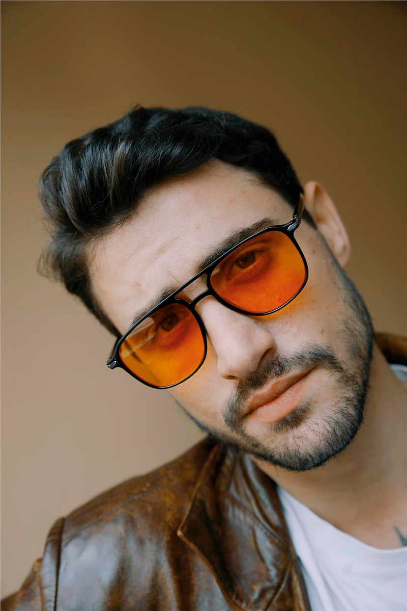 Dilhiara Black Orange Erkek Güneş Gözlüğü