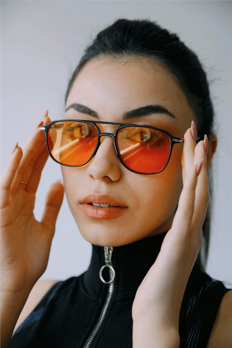 Dilhiara Black Orange Güneş Gözlüğü