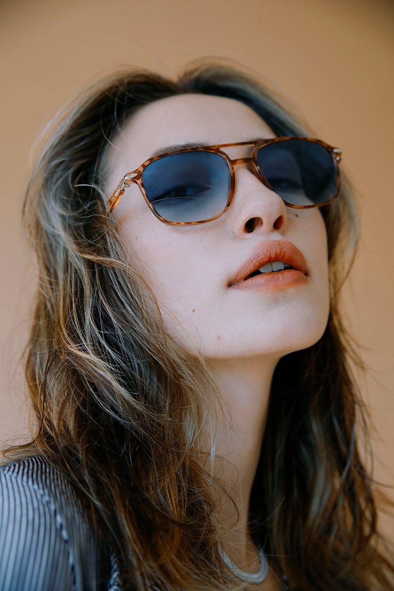 Dilhiara Leopard Blue Güneş Gözlüğü
