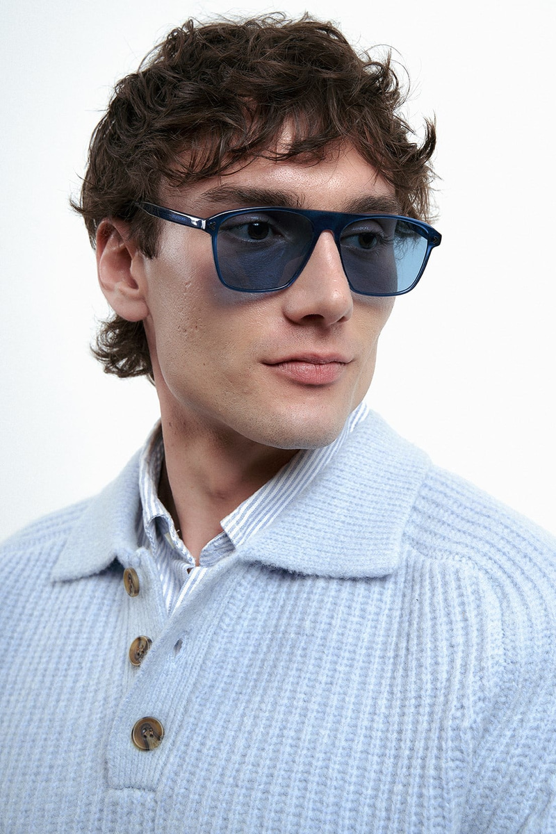 Dorsey Navy Blue Erkek Güneş Gözlüğü