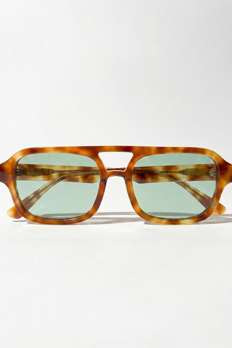 Drave Orange Leopard Green Güneş Gözlüğü
