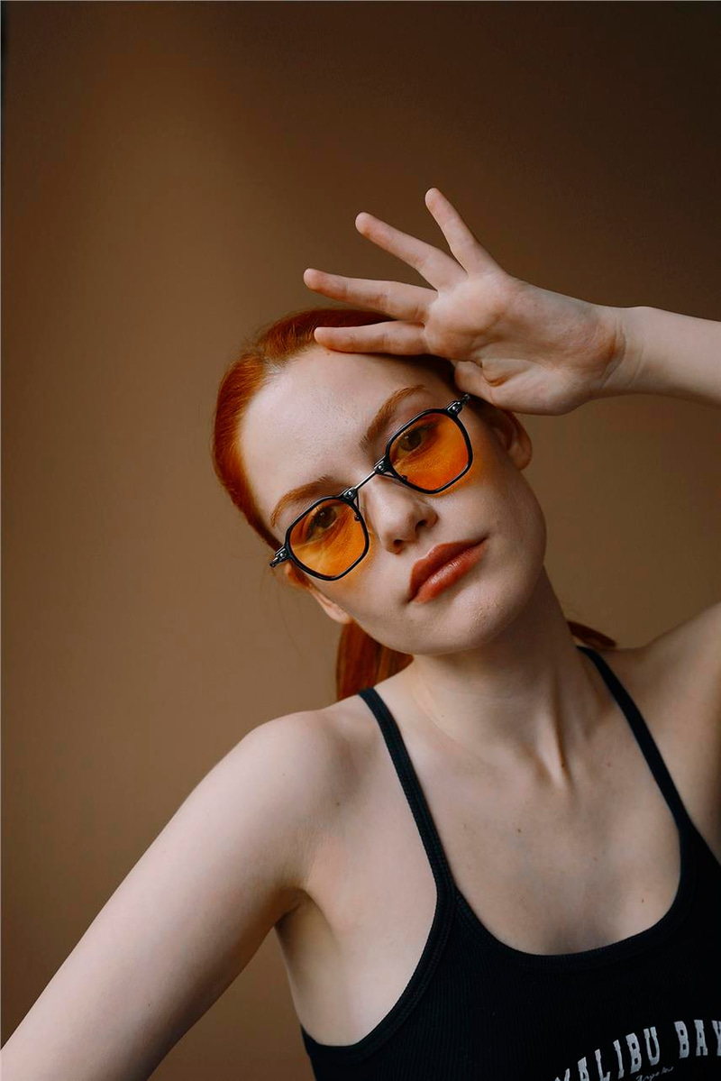 Ealef Black Orange Güneş Gözlüğü