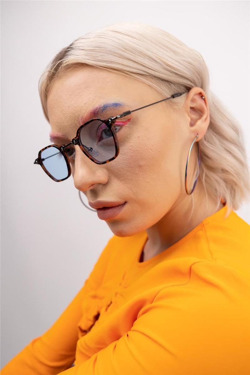 Ealef Leopard Blue Güneş Gözlüğü