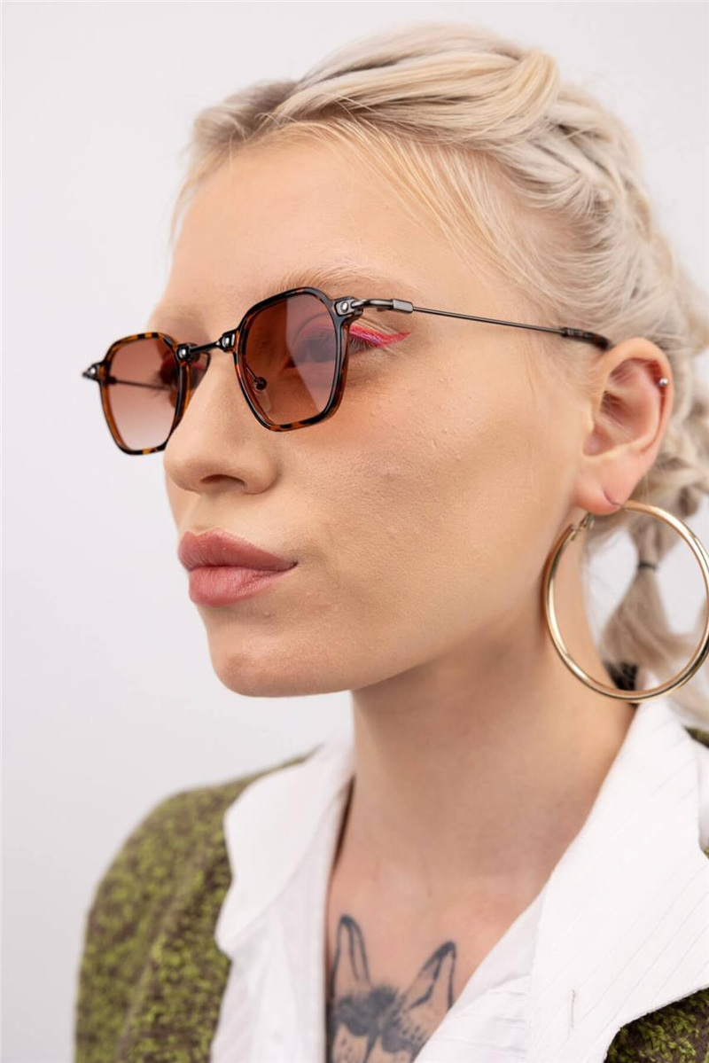 Ealef Leopard Brown Güneş Gözlüğü