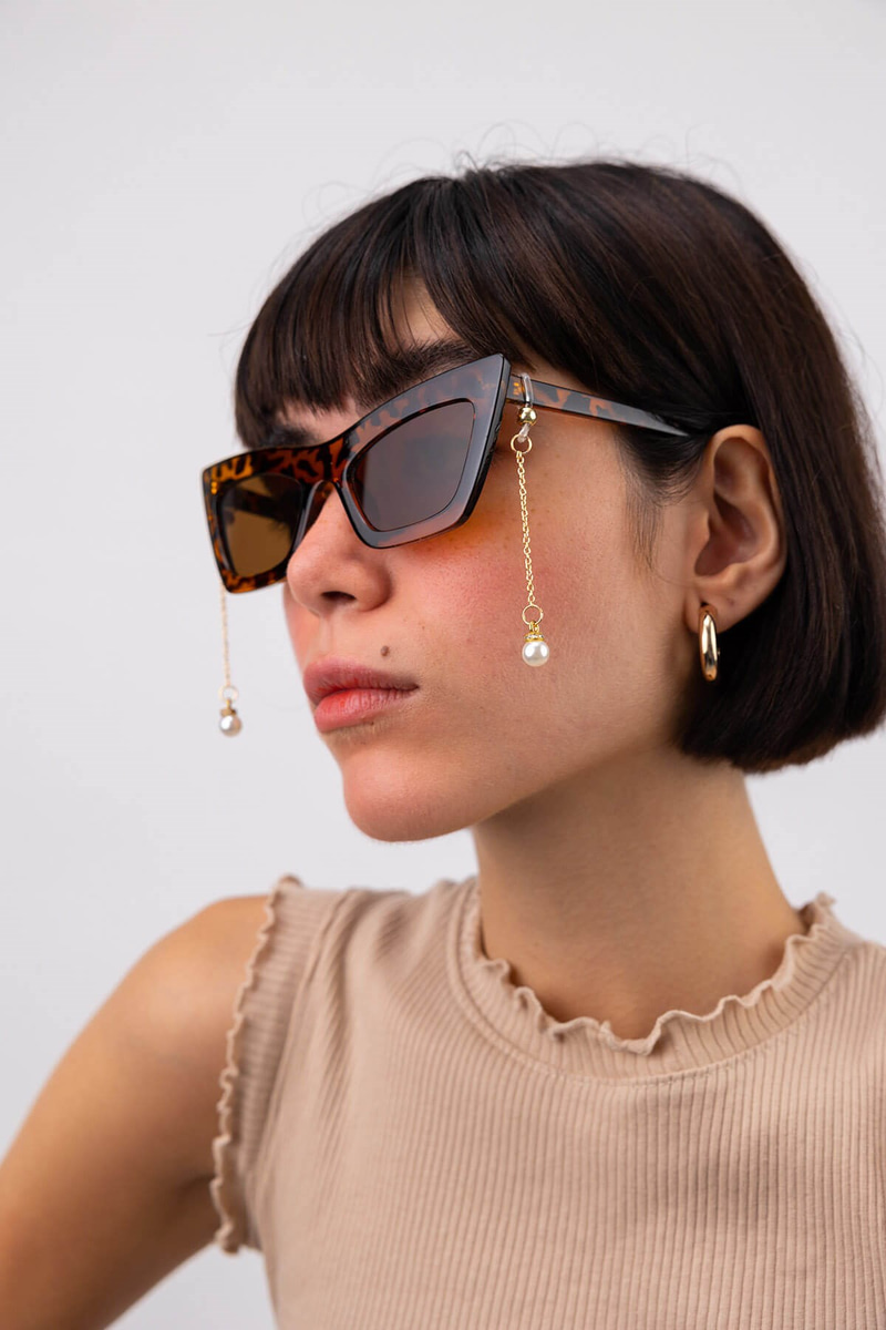 Earring 3 Gözlük Küpesi