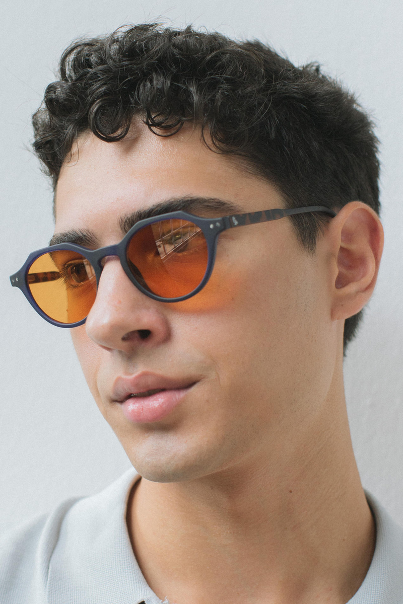 Eline Matt Navy Orange Erkek Güneş Gözlüğü