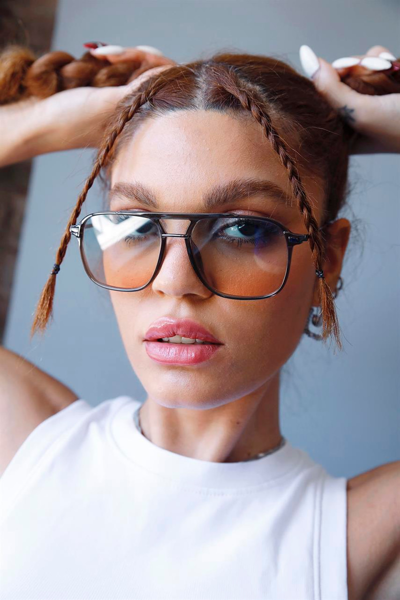Elise Grey Blue Orange Güneş Gözlüğü