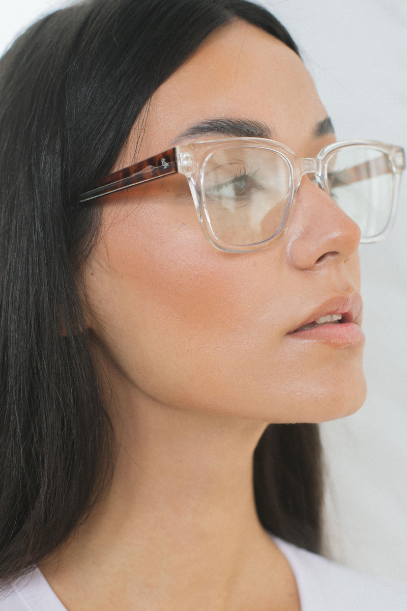 Elvin Clear Leopard Mavi Işık Koruyucu Gözlük