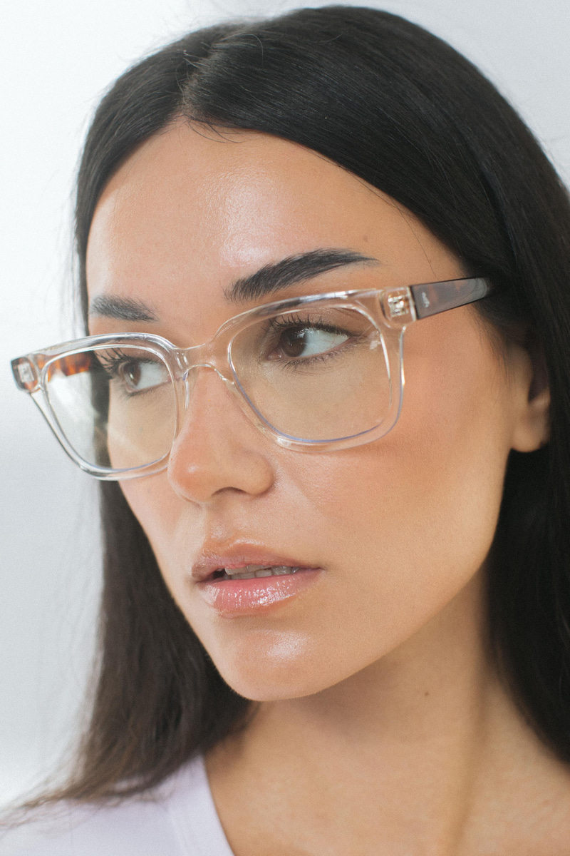 Elvin Clear Leopard Mavi Işık Koruyucu Gözlük