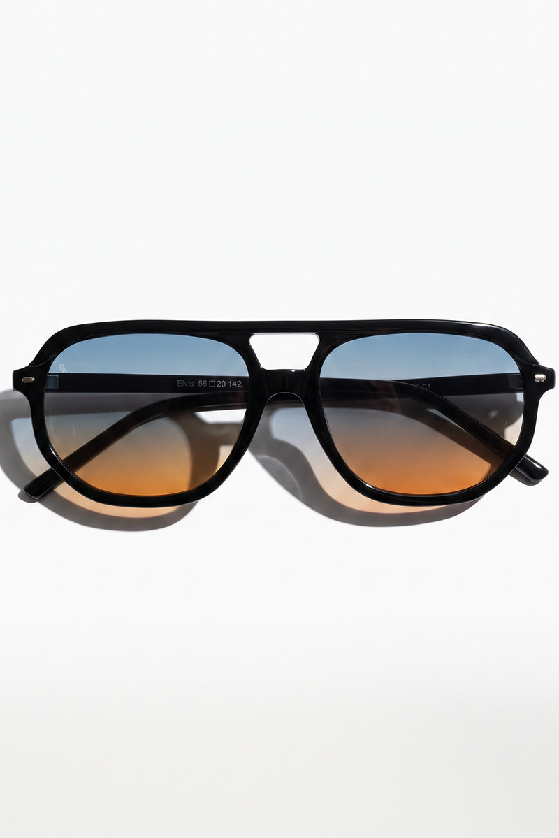 Elvis Black Blue Orange Erkek Güneş Gözlüğü