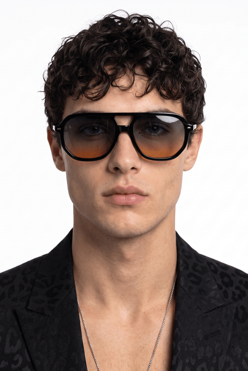 Elvis Black Blue Orange Erkek Güneş Gözlüğü