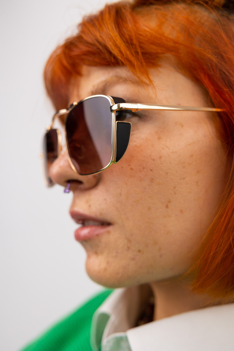Emma Gold Brown Güneş Gözlüğü