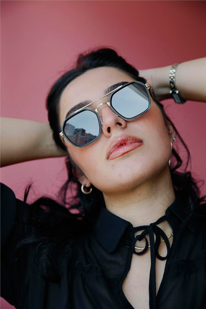 Evie Gold Black Güneş Gözlüğü