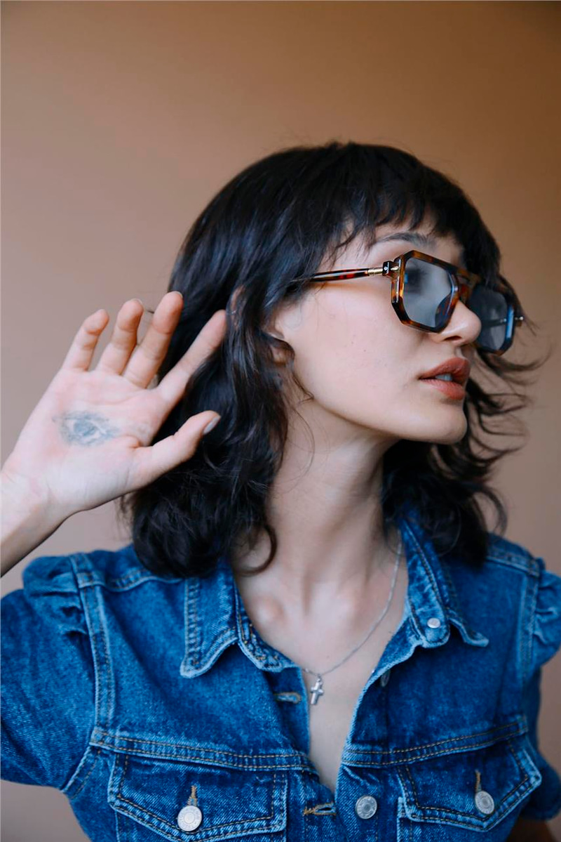 Fyodor Leopard Blue Güneş Gözlüğü