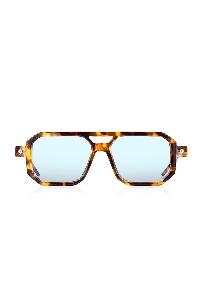 Fyodor Leopard Blue Güneş Gözlüğü