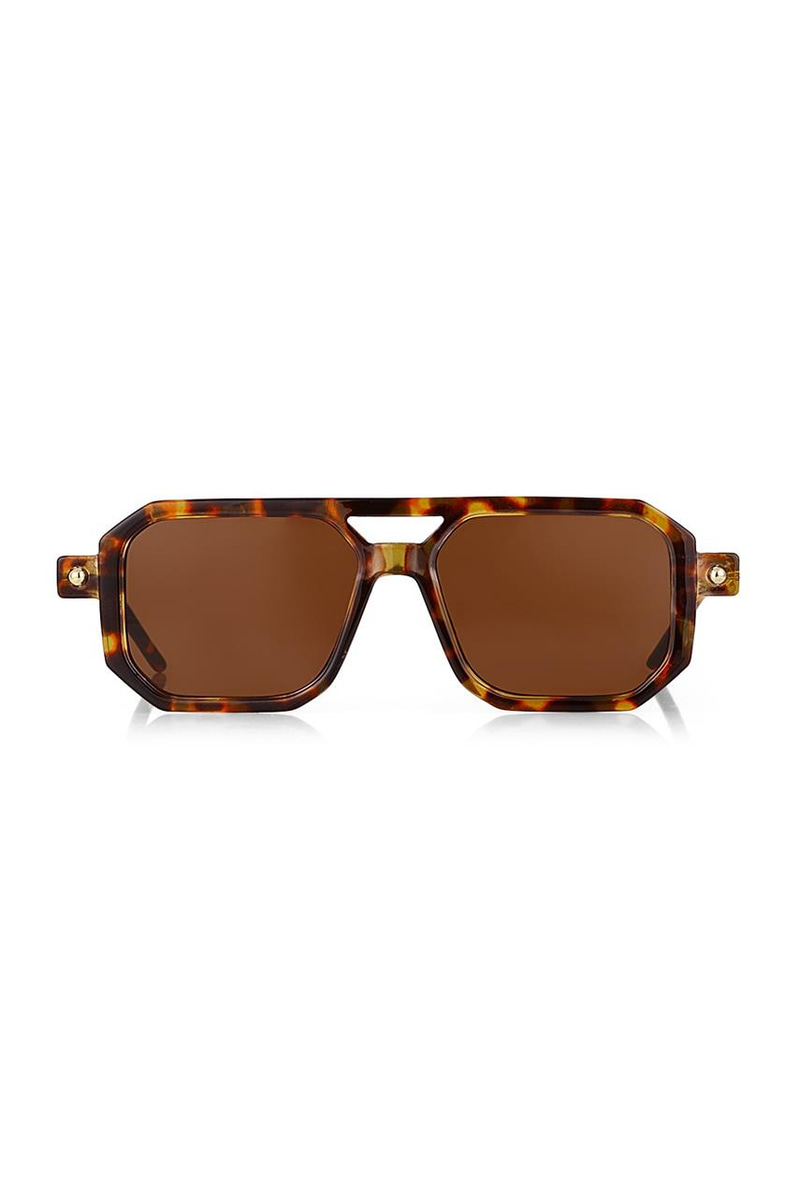 Fyodor Leopard Brown Erkek Güneş Gözlüğü