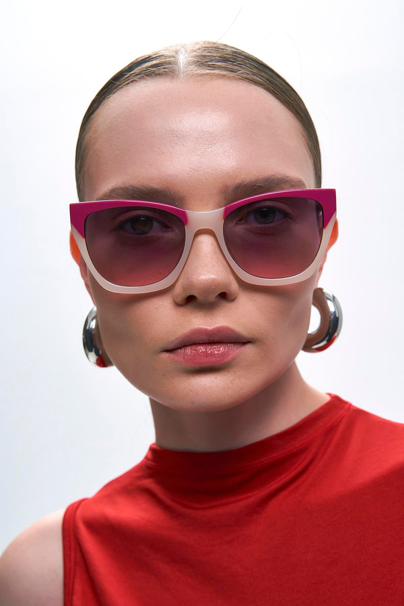Gale Pink Clear Purple Degrade Güneş Gözlüğü