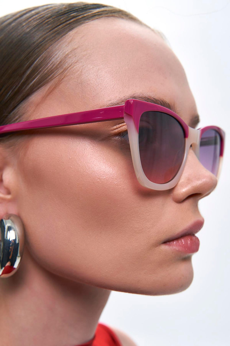 Gale Pink Clear Purple Degrade Güneş Gözlüğü
