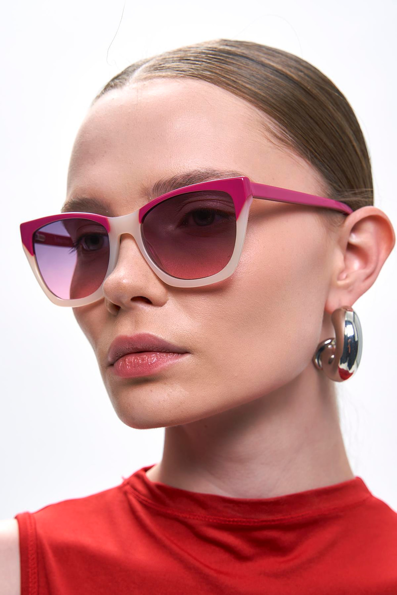 Gale Pink Clear Purple Degrade Güneş Gözlüğü