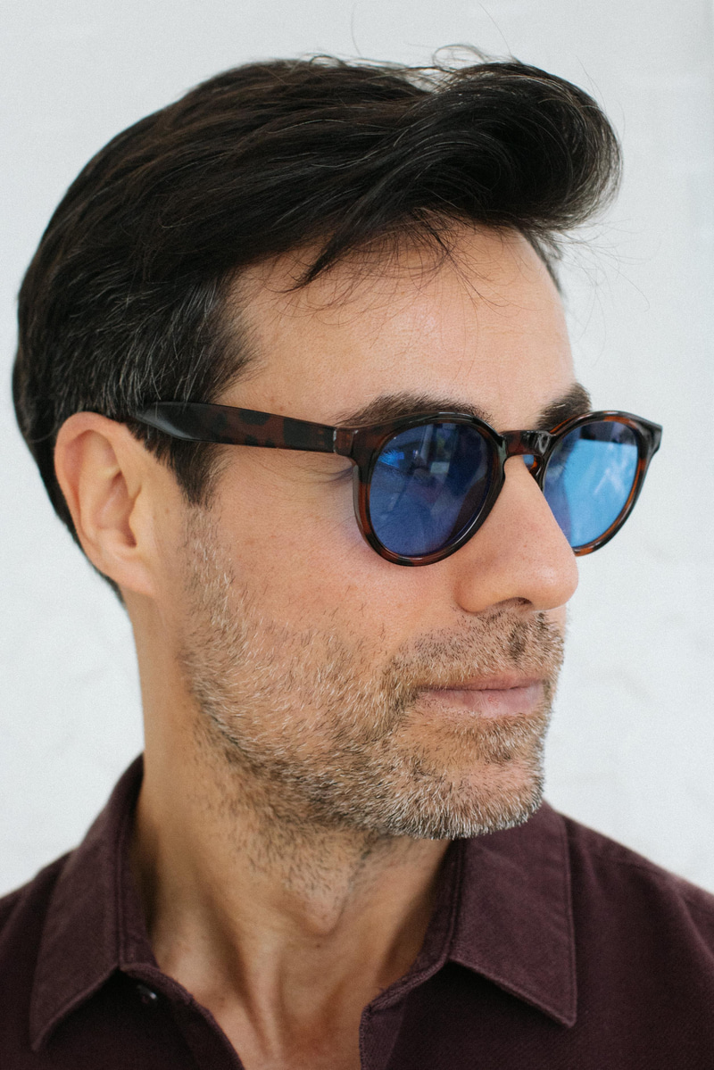 Gleen Leopard Blue Erkek Güneş Gözlüğü