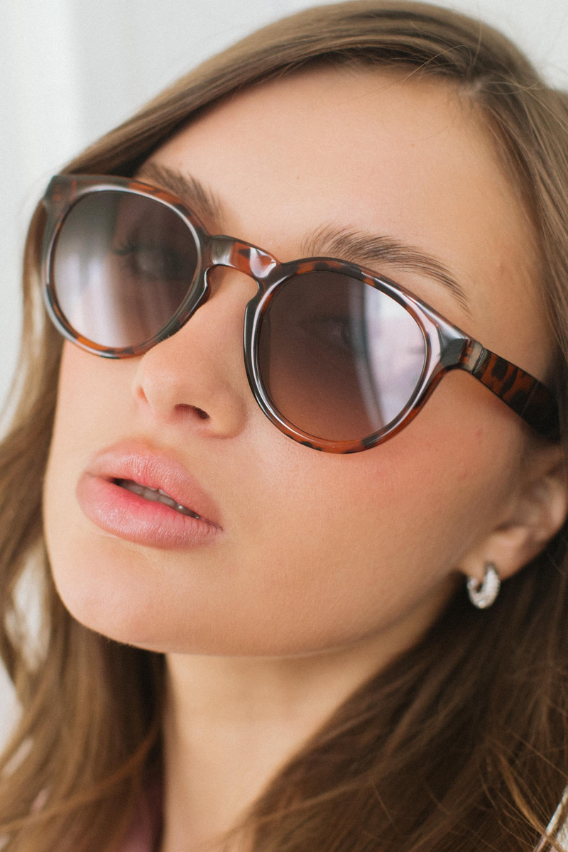 Gleen Leopard Brown Degrade Güneş Gözlüğü