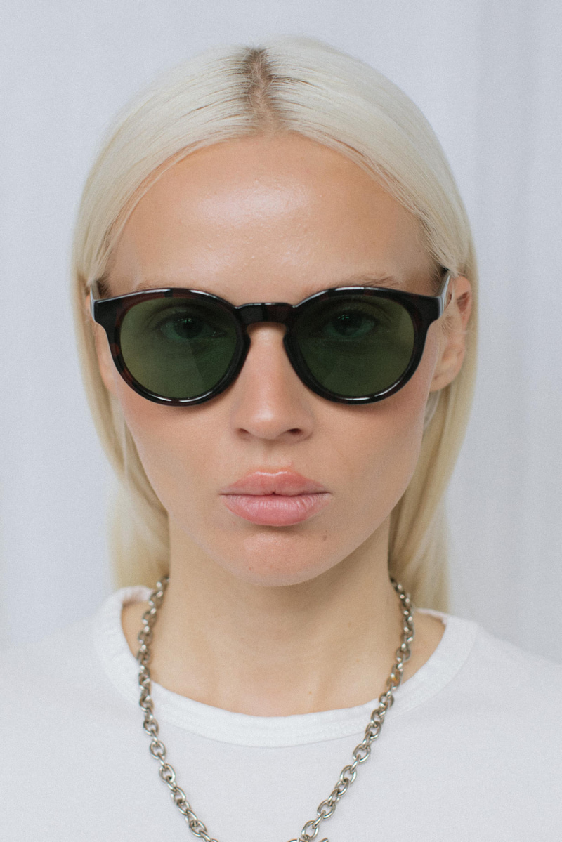 Gleen Leopard Green Güneş Gözlüğü