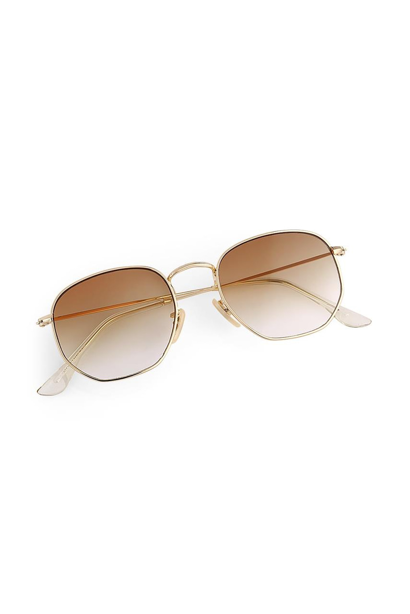 Hexagon Gold Brown Deglare Erkek Güneş Gözlüğü