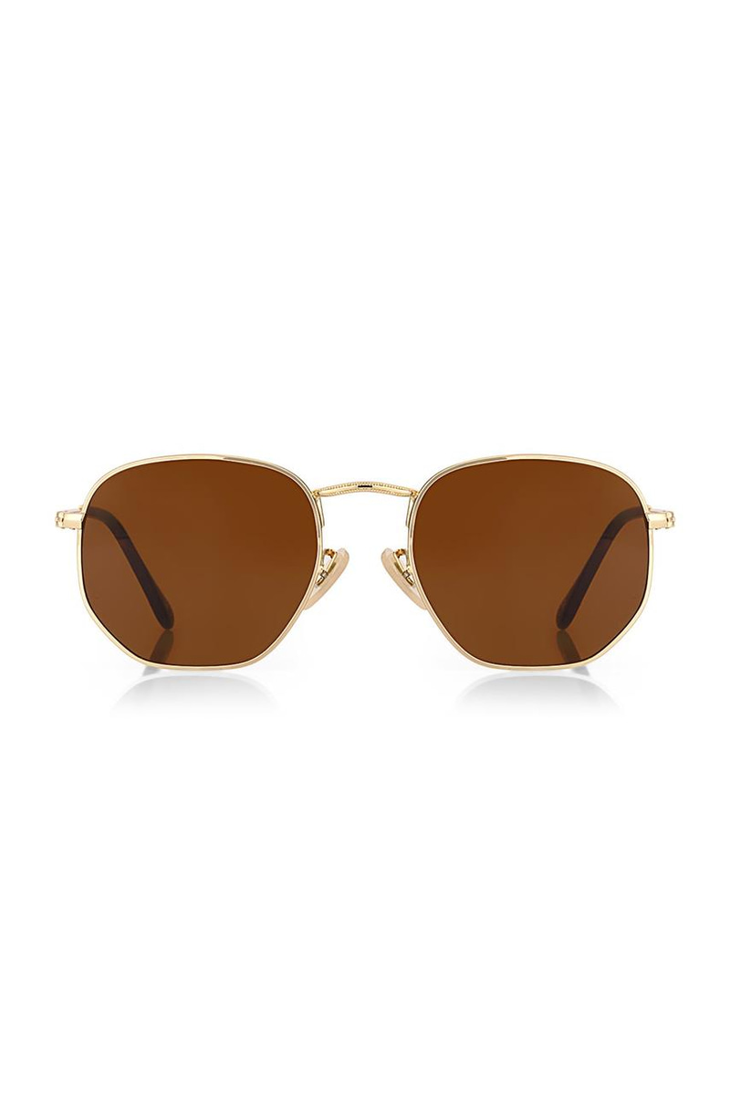 Hexagon Gold Brown Güneş Gözlüğü