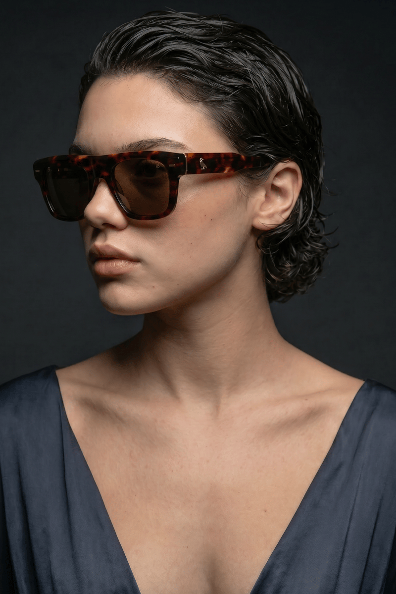 Hivon Leopard Brown Güneş Gözlüğü