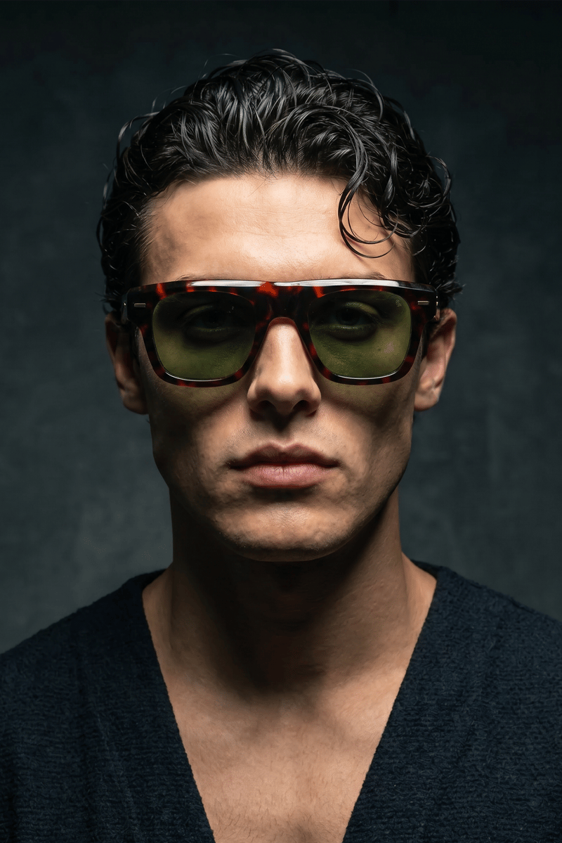 Hivon Leopard Green Erkek Güneş Gözlüğü