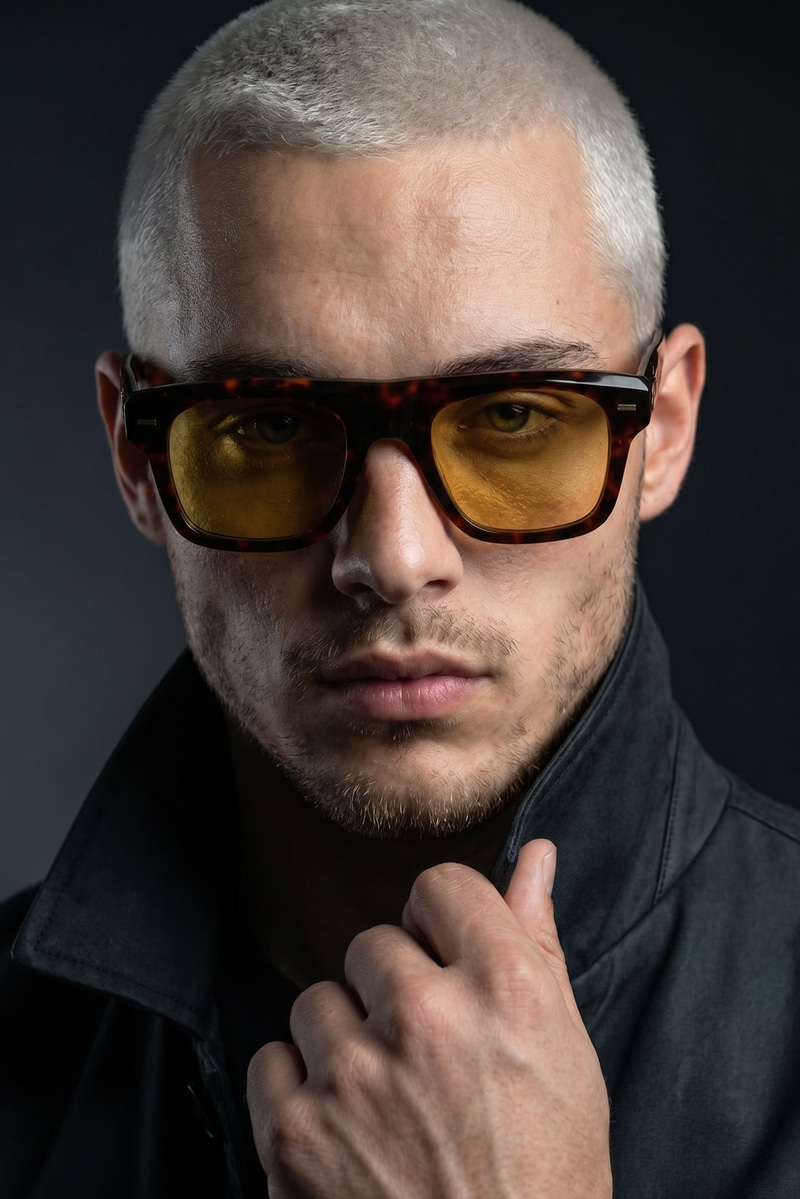 Hivon Leopard Yellow Erkek Güneş Gözlüğü