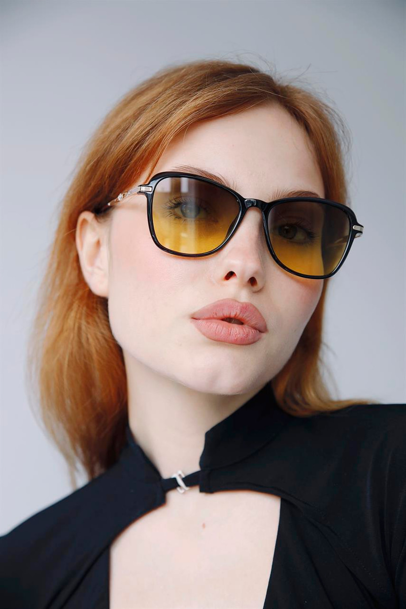 Hubert Gold Black Yellow Güneş Gözlüğü