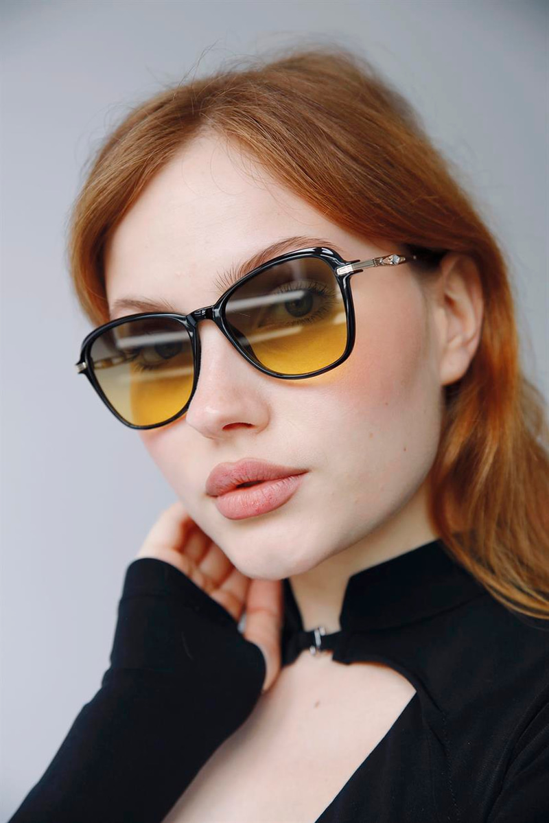 Hubert Gold Black Yellow Güneş Gözlüğü