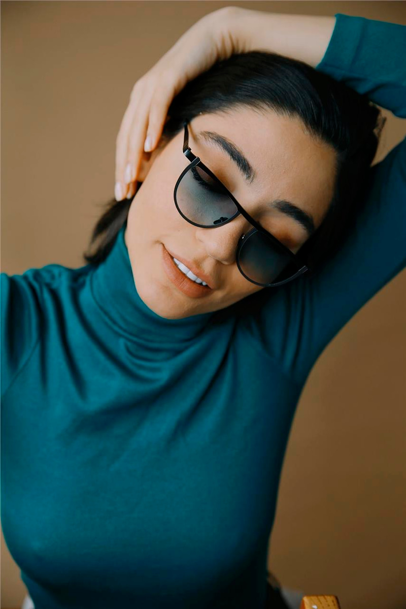 Irina Black Green Güneş Gözlüğü