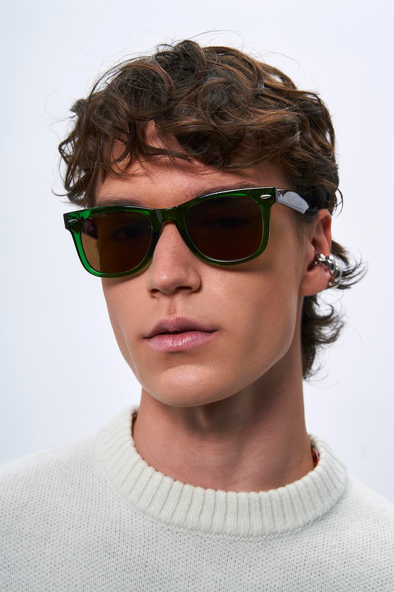Jack Green Leopard Brown Erkek Güneş Gözlüğü